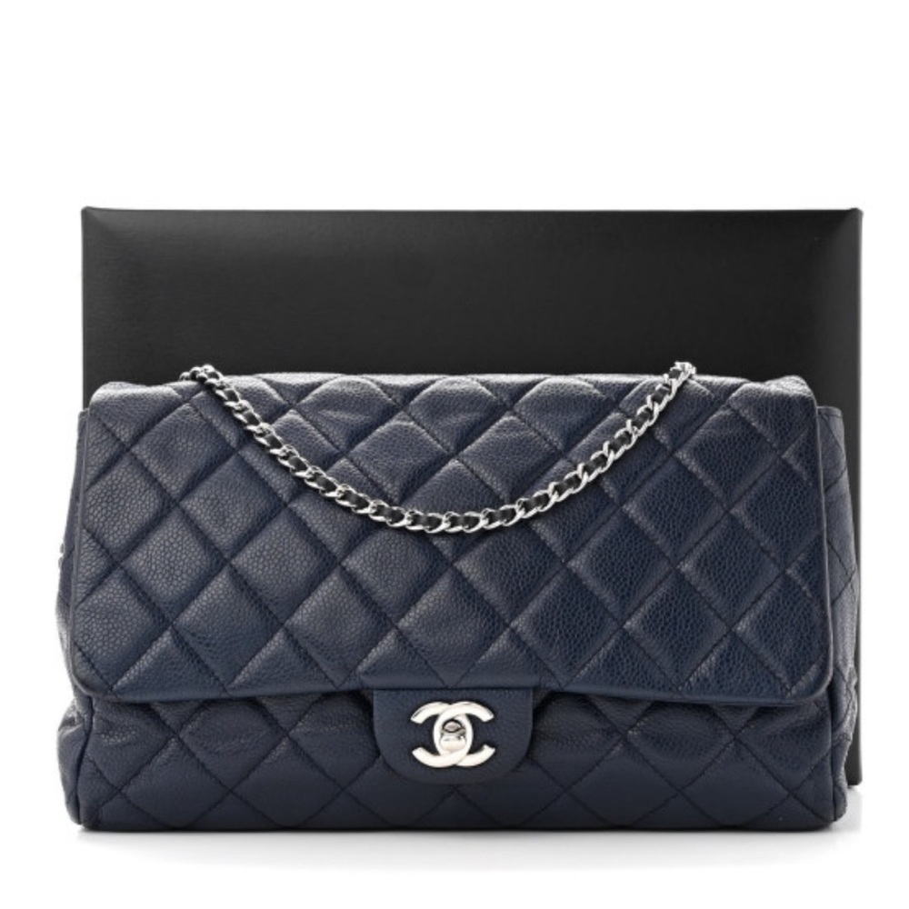 Chanel Caviar Clutch with chain